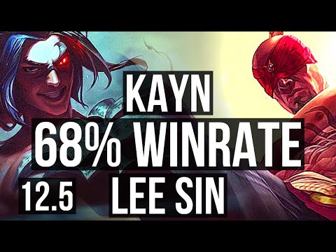 KAYN vs LEE (JNG) | 14/1/5, Rank 5 Kayn, 68% winrate, Legendary | KR Challenger | 12.5