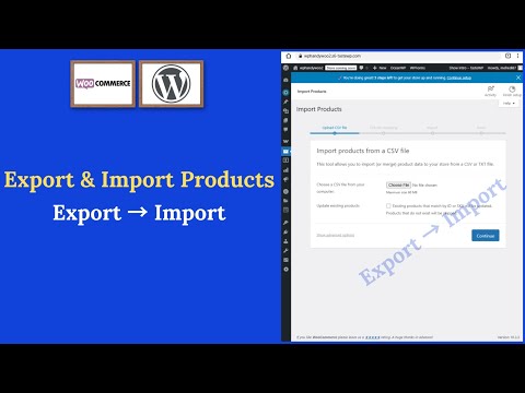 How to Export and Import Products in WooCommerce Without Plugin | WooCommerce CSV Import & Export