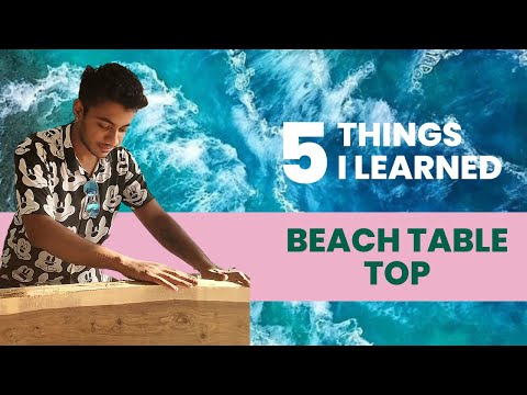 Epoxy Beach Table Top Making | Realistic Beach | by Fenil Shah