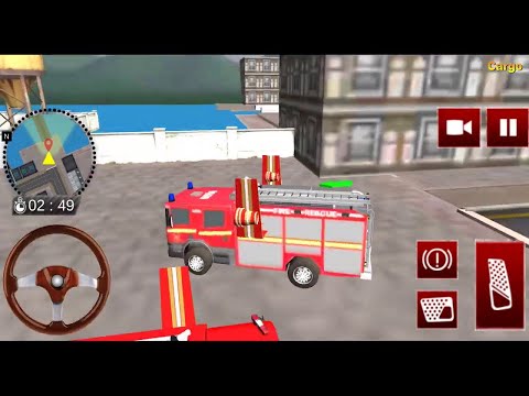Flying Fire Truck Simulator - City Rescue Games 2020 / best Gameplay HD