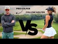 Can I BEAT A PRO Golfer? | Sabrina Andolpho