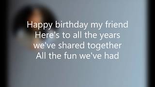 THE BIRTHDAY SONG (Lyrics) - CORRINNE MAY