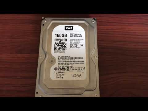 Western Digital Blue Model WD1600AAJS Spin up and seek sounds