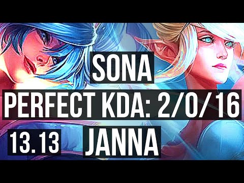 SONA & Kayle vs JANNA & Karthus (SUP) | 2/0/16, 1500+ games, 1.3M mastery | EUW Master | 13.13