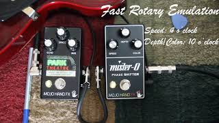 Video thumbnail for Mojo Hand FX | Mister O Phase Shifter | Three Classic Tones, One Minute by Cusack Music