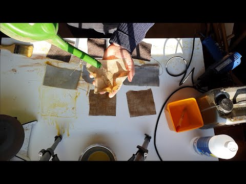 Experimenting with Oilcloth and Wax Cloth