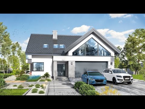 Dom w telimach (G2) - Komfortowy dom o interesującym wyglądzie I ARCHON+ Projekty Domów