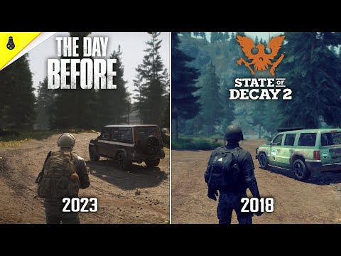 The Day Before vs State of Decay 2 - Details and Physics Comparison