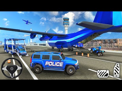 Police Hummer Simulation Game - Truck and Cargo Plane Driver - Android Gameplay