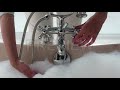 Turning Off Bath Faucet Stock Video