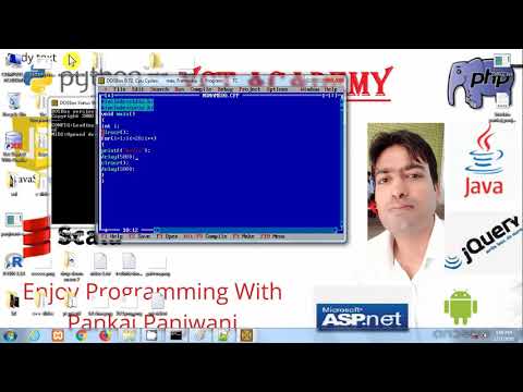 Blinking Text in C Language | Hindi | By Pankaj Panjwani