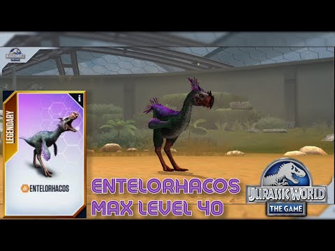 New Hybrid Unlocked! Entelorhacos Max Level 40 - Jurassic Park The Game