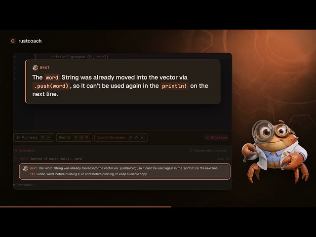 RustCoach demo video thumbnail