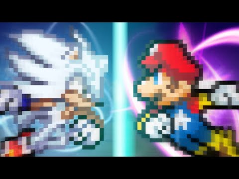 Hyper Sonic (Frontiers) VS Neo Mario Sprite Animation
