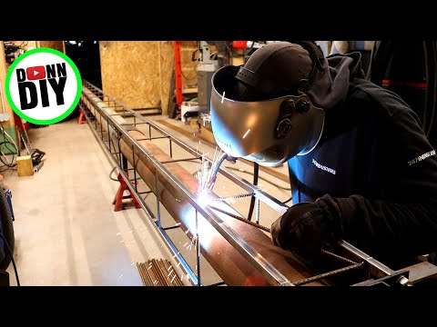 7m / 23ft Truss Beam Fabrication - Swingblade SAWMILL Build Ep.10
