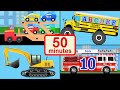Vehicle Car And Truck For Kids Collection 50 Mins Of Baby Toddler Preschool Learning Videos