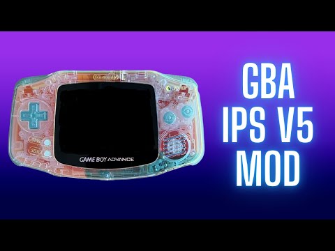 GBA IPS V5 Display Umbau  - Aurora Hispeedido V5