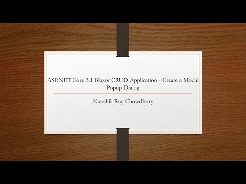 ASP NET Core 3 1 Blazor CRUD Application Create a Modal Popup Dialog