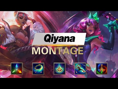 北枫/BeiFeng Qiyana Montage | Best Qiyana Plays