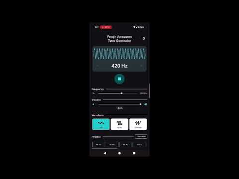 Freq'n Awesome Tone Generator