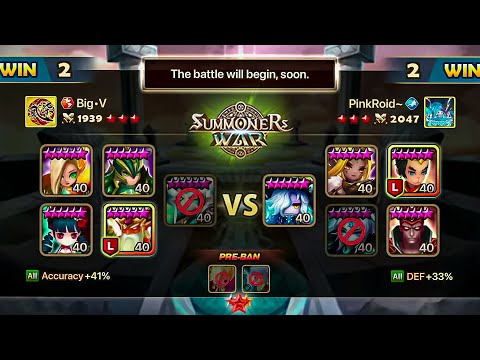BigV vs PinkRoid. SWC2021 Crazy WORLD SEMIFINAL (BO5) - Summoners War