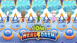 Talking Tom Hero Dash New Update Jet Bike 2019, Super Tom, Ginger, Angela, Hank, Ben vs Raccoon