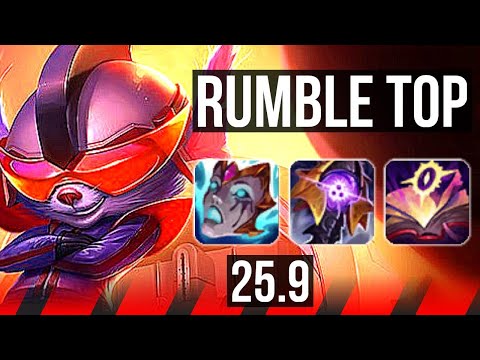 RUMBLE vs FIORA (TOP) | Rank 3 Rumble, 8/2/6 | BR Challenger | 25.9