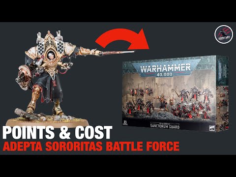 ADEPTA SORORITAS 40K BATTLE FORCE XMAS 2022 - Price & Point Breakdown - A Good Army To Start With?