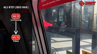 (Very full) SMRT - ALS R151 (865/866) (Sembawang » Yishun)