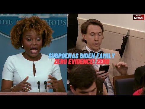 KJP on House Oversight Subpoenas Biden Family, Zero evidence! Walks Away; Secure Border Day 1, Day 1
