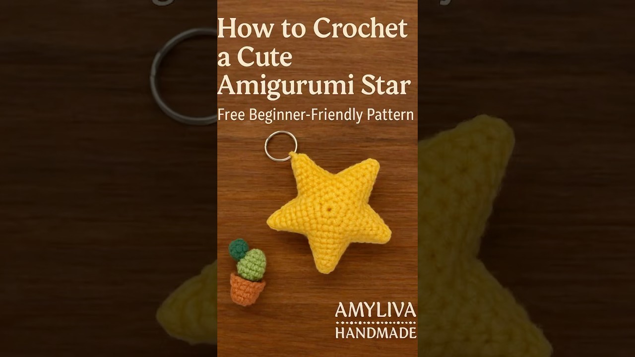 How to Crochet an Amigurumi Star\Step-by-Step Tutorial | Free Pattern  #amigurumi #crochet #pattern