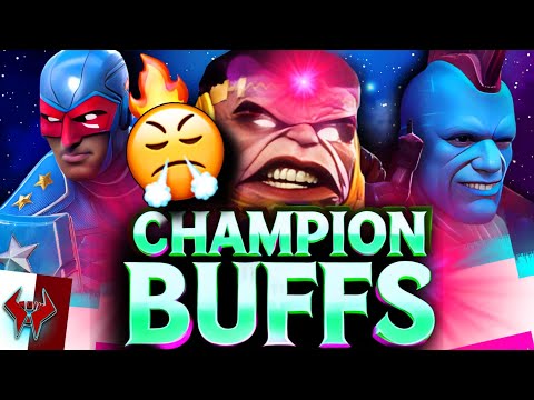 🔥 CHAMPION BUFFS ANNOUNCED! Patriot, Yondu & MODOK Buffs Incoming! #MCOC #BUFFS