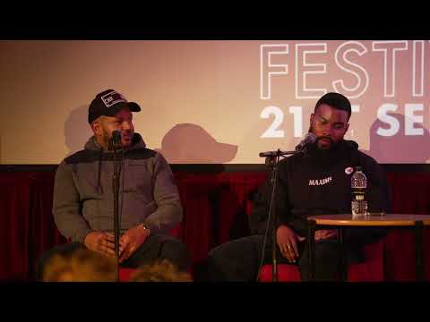 Mr Milise and John Bernard in conversation with JPDL at Grhyme (Gloucester Rhyme) Festival 2022