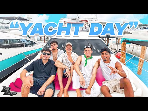 LOS BOYZ FIRST TIME ON A YACHT IN MIAMI!!!