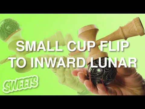 How to SMALL CUP FLIP TO INWARD LUNAR - Kendama Trick Tutorial - Sweets Kendamas