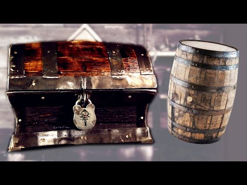 Making a Treasure Chest from an Old Whiskey Barrel