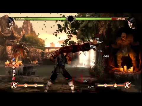 Mortal Kombat 9 Liu Kang instant air fire ball combo 23 hits 46% 