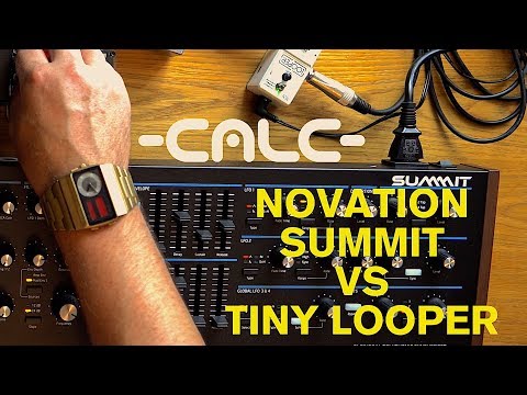 NOVATION SUMMIT - HUGE 16 VOICE POLY SYNTH MEETS A TINY LOOPER