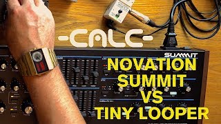 Video thumbnail for NOVATION SUMMIT - HUGE 16 VOICE POLY SYNTH MEETS A TINY LOOPER by -CALC-