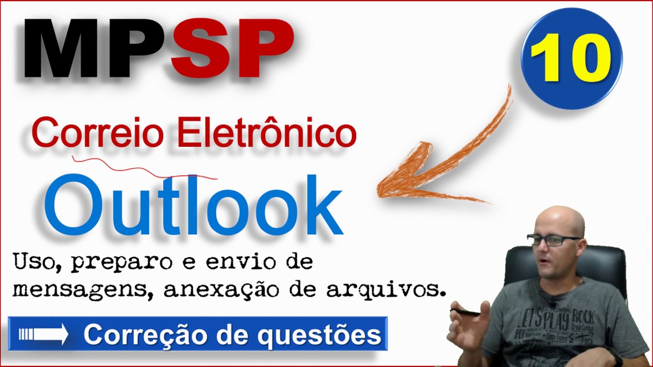 PARA CC e CCO | Correio Eletrônico e Outlook | VUNESP | Fabiano Abreu | Análise de Questões