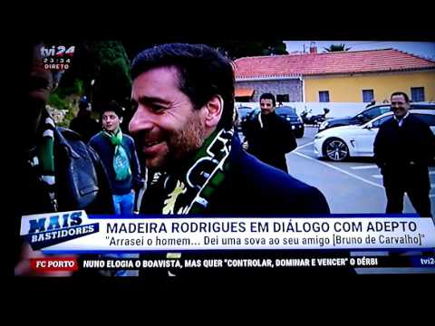 Pedro Madeira Rodrigues goza com adepto do Sporting