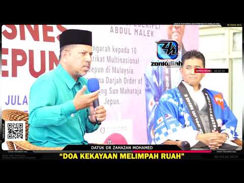 TAZKIRAH : Doa Kaya Dan Belajar Dari Jepun - Datuk Dr Zahazan Mohamed