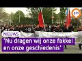 Molukse jongeren houden herdenkingstocht