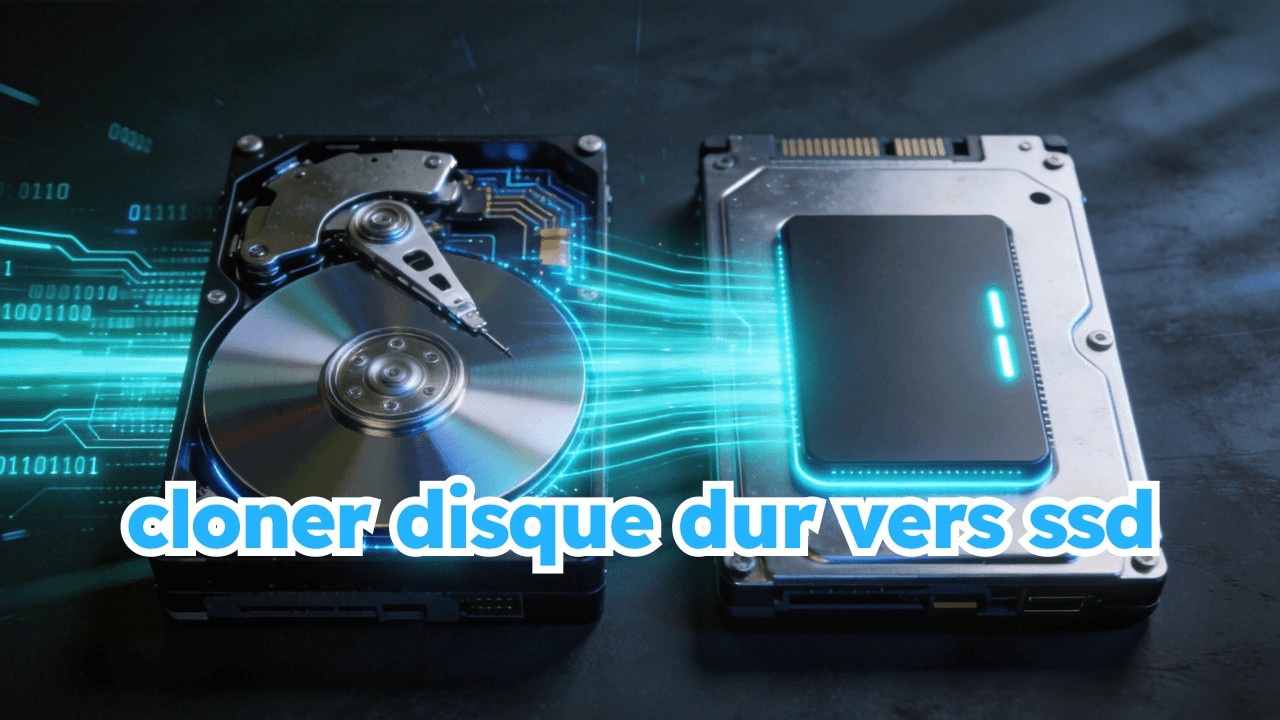 migrer OS Windows d'un disque dur ou un SSD vers un SSD M 2