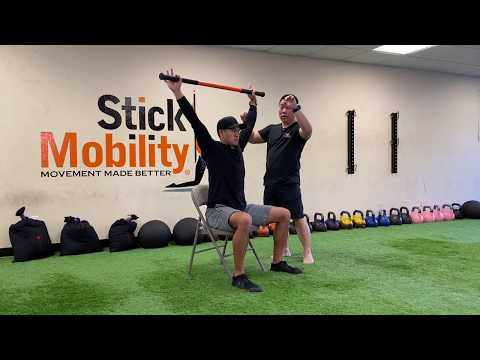 5-min Seated Upper Body Mobility Flow  - Stick Mobility Chair Exercises