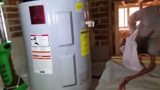 preview picture of video 'low boy water heater install making it fit'