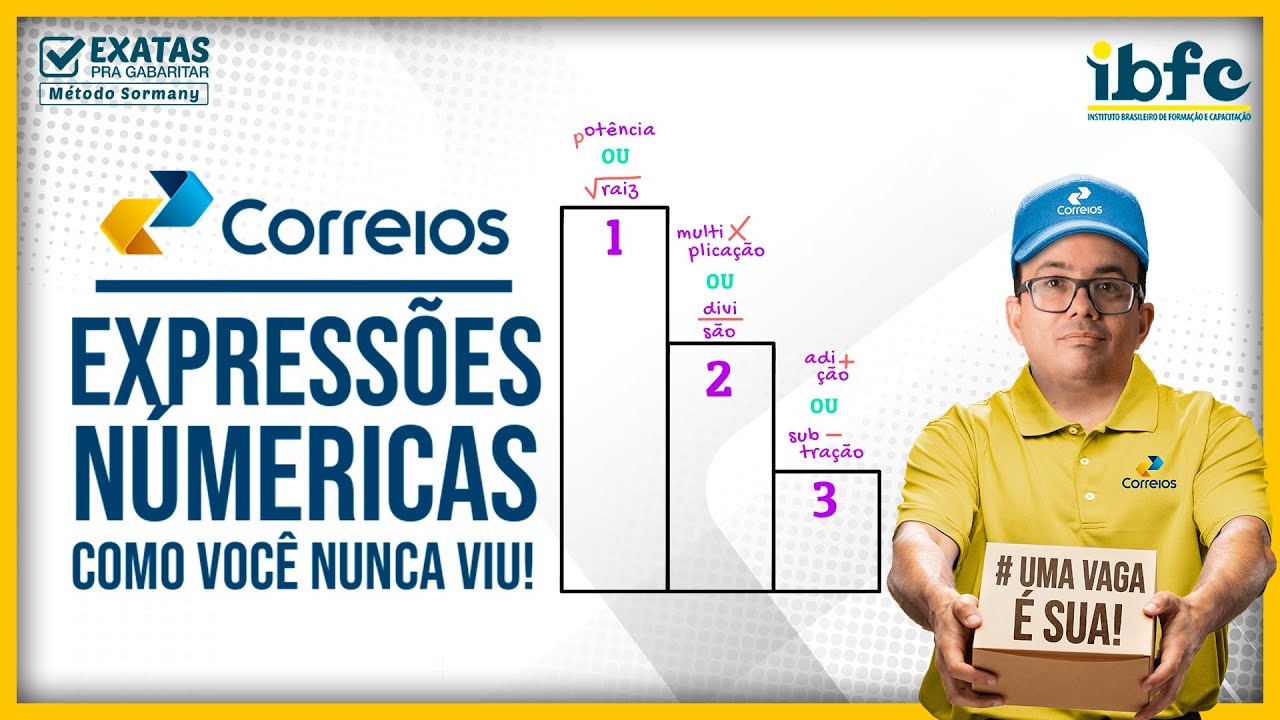 📬 CONCURSO DOS  CORREIOS | EXPRESSÕES NÚMERICAS | COMO VOCÊ NUNCA VIU!