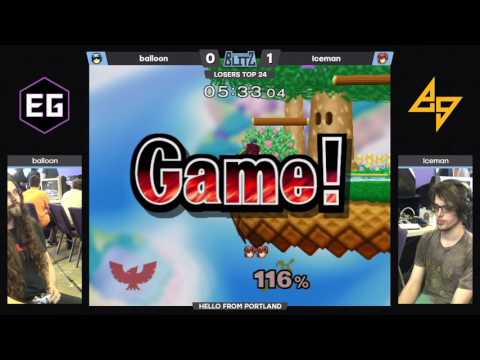 balloon (Falcon, Blue Marth) vs. Iceman (Red Marth) | SSBM LT24 | BTB