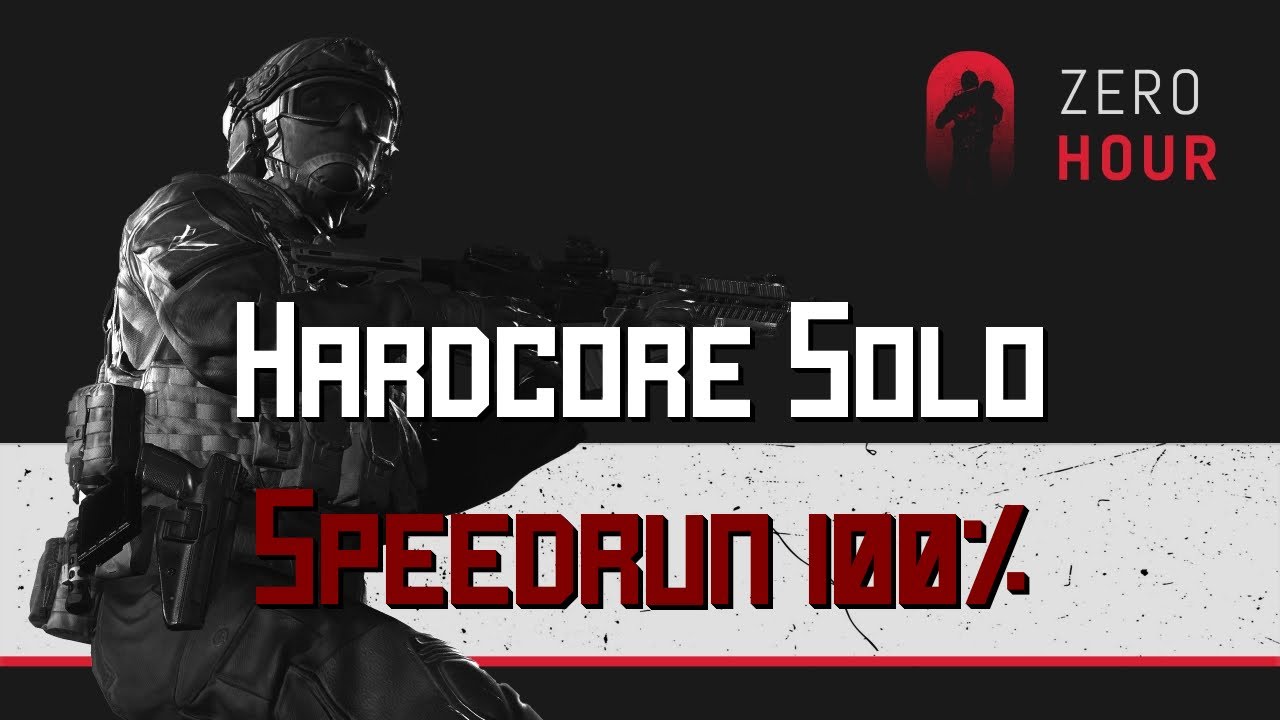 Zero Hour | Rat's Den (100%) | Hardcore (Solo) | Speedrun (3m 56s) [WR]