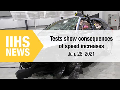 New crash tests show modest speed increases can have deadly consequences - IIHS News